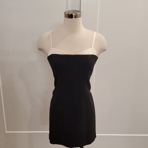 French Connection Black/ White mini Dress Size 4 new with tags